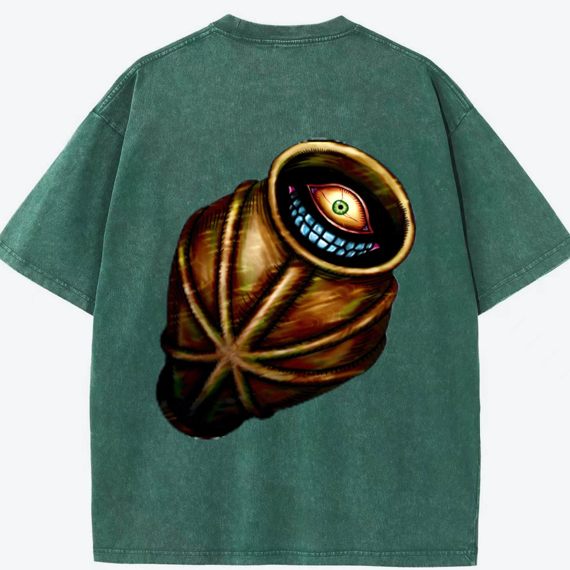 （画像用） 遊☆戯☆王 Yu-Gi-Oh! 綿100% ヴィンテージ風 半袖Tシャツ（背面プリント）
